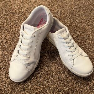 Skechers Air Cooled Memory Foam Women’s 11, Pull On Stretch Shoelaces, good cond